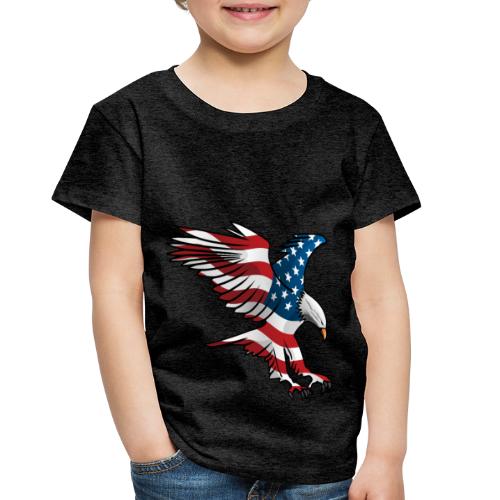 Patriotic American Eagle - Toddler Premium T-Shirt