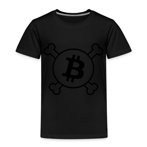 btc pirateflag jolly roger bitcoin pirate flag - Toddler Premium T-Shirt