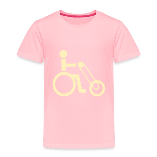 Wheelchair user with handbike - Toddler Premium T-Shirt