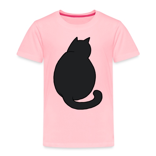 Black Cat Watching - Toddler Premium T-Shirt