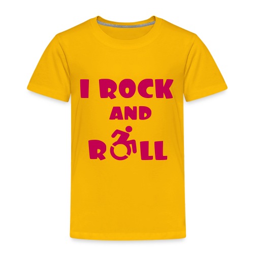 I rock and roll in my wheelchair, Music Humor * - Toddler Premium T-Shirt