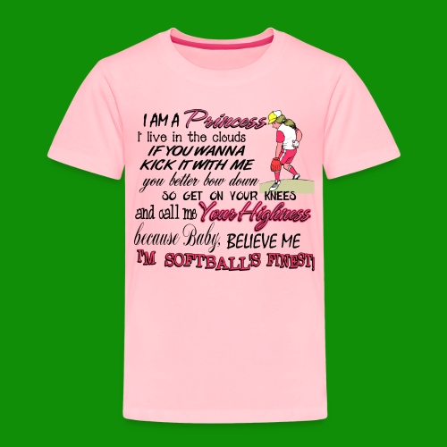 Softballs Finest - Toddler Premium T-Shirt