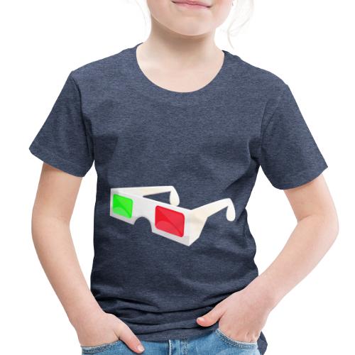3D red green glasses - Toddler Premium T-Shirt