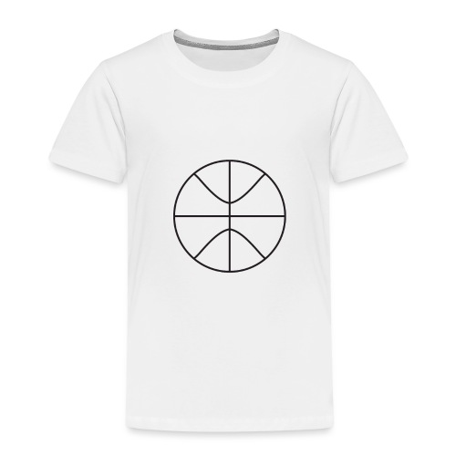 Basketball black and white - Toddler Premium T-Shirt