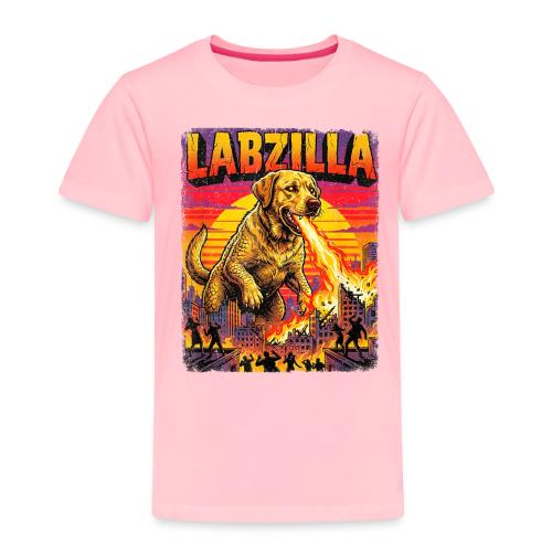 Labzilla Giant Yellow Labrador Monster Tee - Toddler Premium T-Shirt
