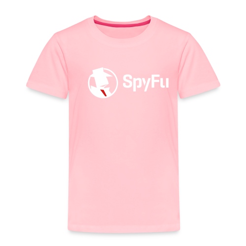 SpyFu Logo Horiz White - Toddler Premium T-Shirt