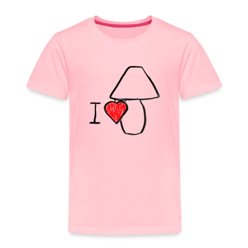 I Love Lamp | Simple Minimal Anchorman Design - Toddler Premium T-Shirt