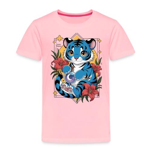 Mystic Blue Tiger Anime Potion Design – Cute tiger - Toddler Premium T-Shirt