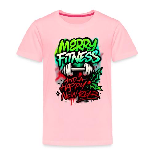 Merry Fitness Christmas Gym Humor - Toddler Premium T-Shirt