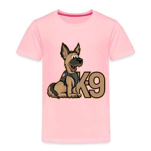 K-9 Dog Cartoon Illustration - Toddler Premium T-Shirt