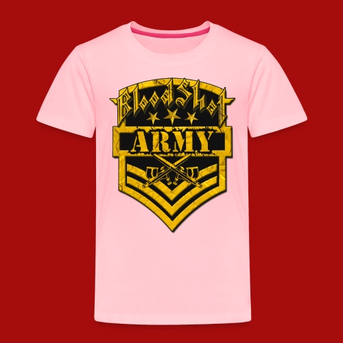 BloodShot ARMYLogo Gold /Black - Toddler Premium T-Shirt