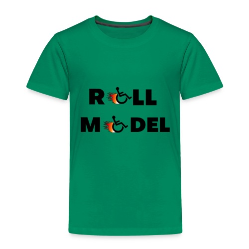 Roll model in a wheelchair, for wheelchair users - Toddler Premium T-Shirt