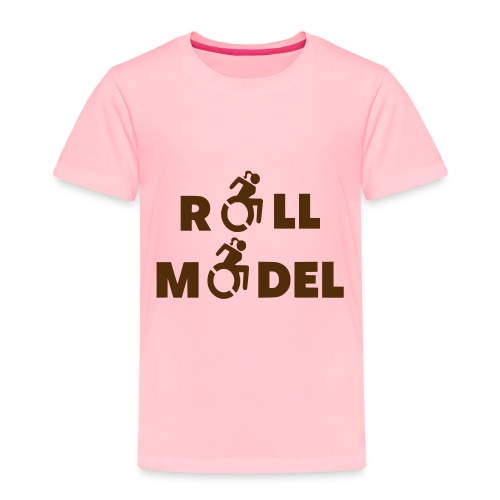 As a lady in a wheelchair i am a roll model - Toddler Premium T-Shirt