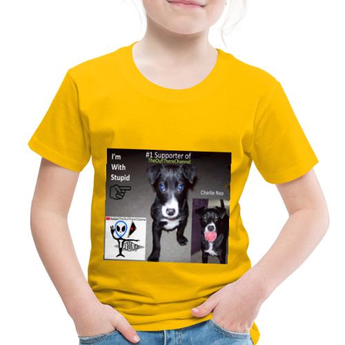 OTchanCharlieRoo Front with Mr Grey Back - Toddler Premium T-Shirt