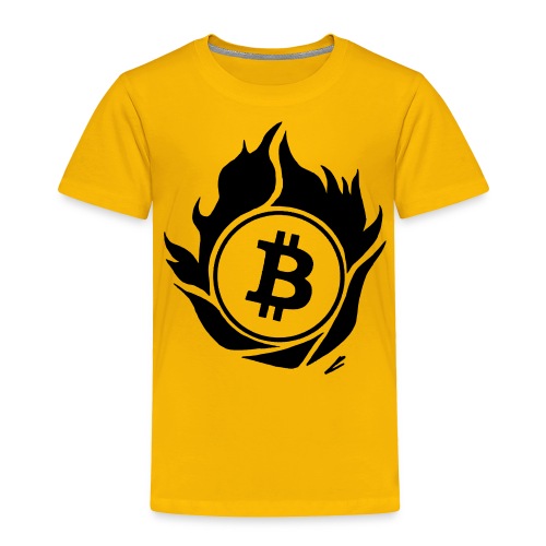 btc logo with fire around - Toddler Premium T-Shirt