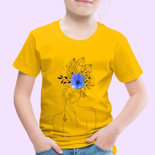 Third Eye Flower Goddess - Crystal Design - Toddler Premium T-Shirt