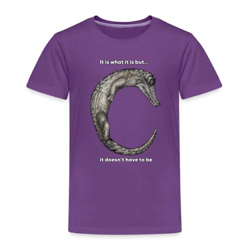 croc with text - Toddler Premium T-Shirt