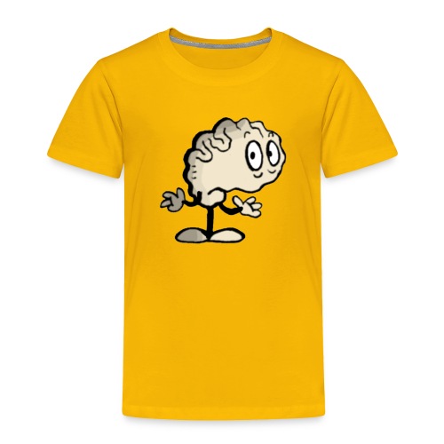 Brain Cartoon Character design - Toddler Premium T-Shirt