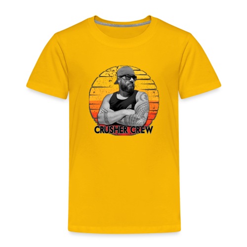 Crusher Crew Carl Crusher Sunset Circle - Toddler Premium T-Shirt