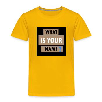 Nice product design - Toddler Premium T-Shirt - sun yellow - Front - Samuel (120cm)