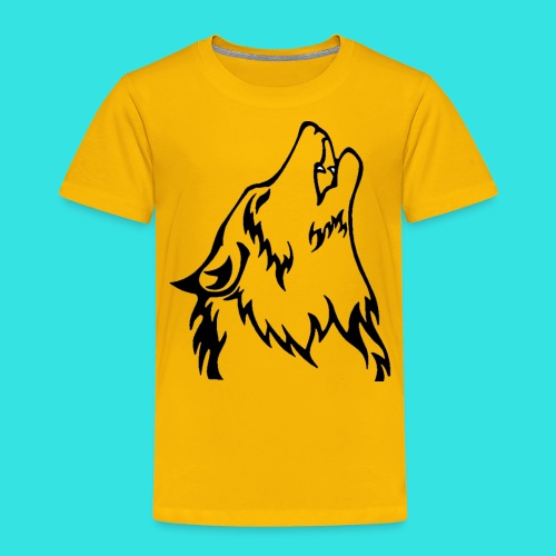 Wolf (back) - Toddler Premium T-Shirt