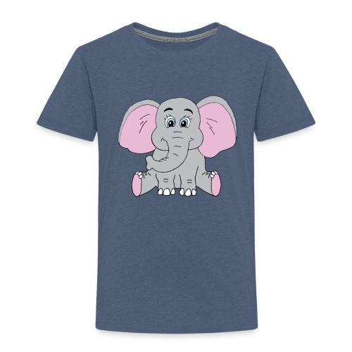 Cute Baby Elephant - Toddler Premium T-Shirt