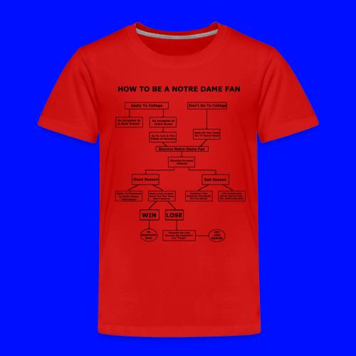 How To Be A Notre Dame Fan - Toddler Premium T-Shirt