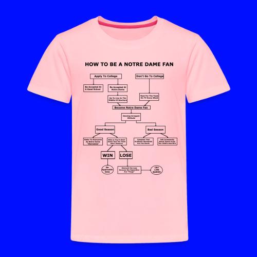 How To Be A Notre Dame Fan - Toddler Premium T-Shirt