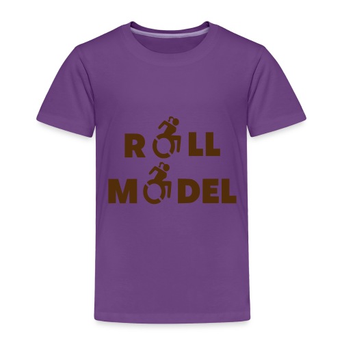 As a lady in a wheelchair i am a roll model - Toddler Premium T-Shirt