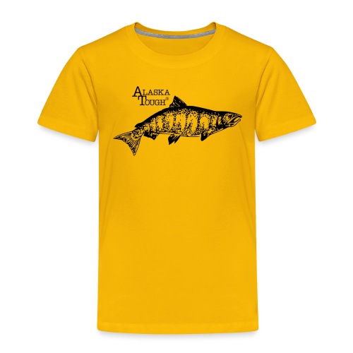 Alaska Tough Black Salmom - Toddler Premium T-Shirt