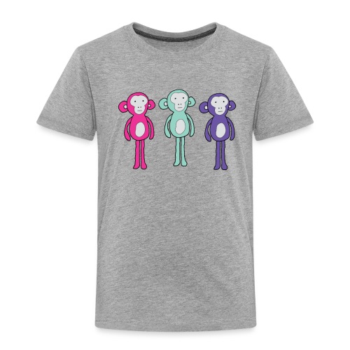 Three chill monkeys - Toddler Premium T-Shirt