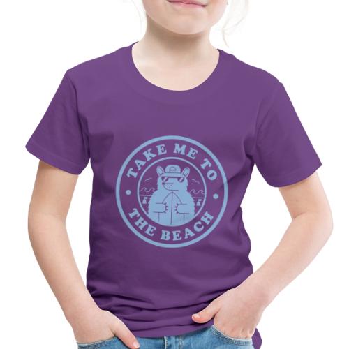 Bear Light Blue Beach - Toddler Premium T-Shirt
