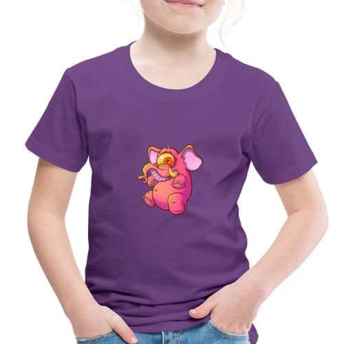 Pink elephant cyclops - Toddler Premium T-Shirt