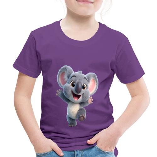 Joyful 3D Baby Koala with Arms Up - Toddler Premium T-Shirt