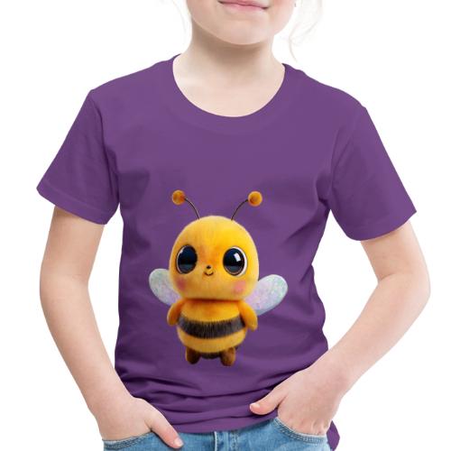 Sweet Cartoon Baby Bee with Innocent Eyes - Toddler Premium T-Shirt