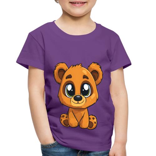 Smiling Sitting Baby Bear - Toddler Premium T-Shirt