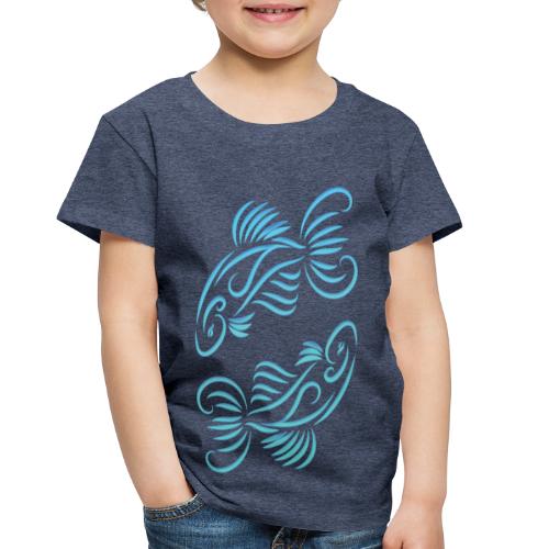 Pisces Zodiac Fish Water Sign Blue Green - Toddler Premium T-Shirt