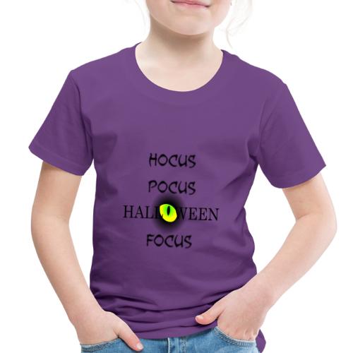 Hocus Pocus Halloween Focus Word Art - Toddler Premium T-Shirt