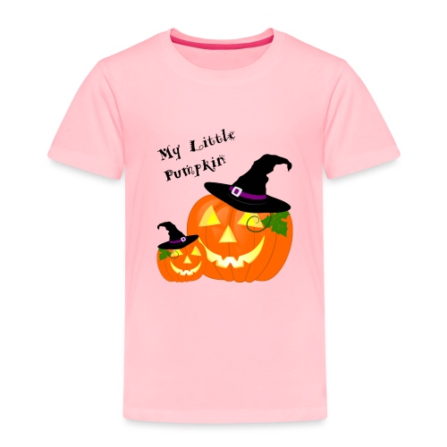 My Little Pumpkin in a Witches Hat - Toddler Premium T-Shirt