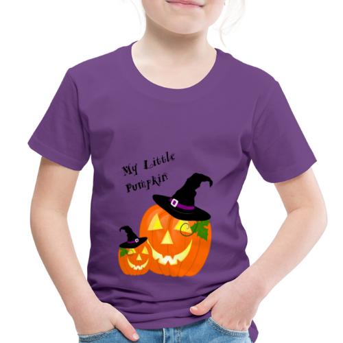 My Little Pumpkin in a Witches Hat - Toddler Premium T-Shirt
