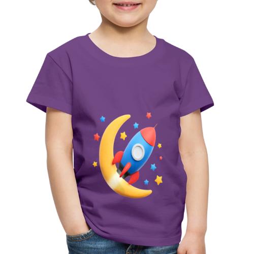 Rocket to the Crescent Moon - Toddler Premium T-Shirt