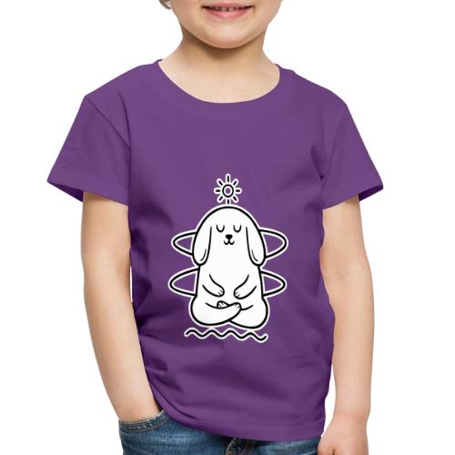 Cute Meditating Bunny Zen Yoga Animal - Toddler Premium T-Shirt