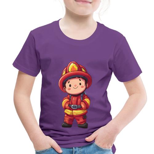 Friendly Firefighter Hero - Toddler Premium T-Shirt