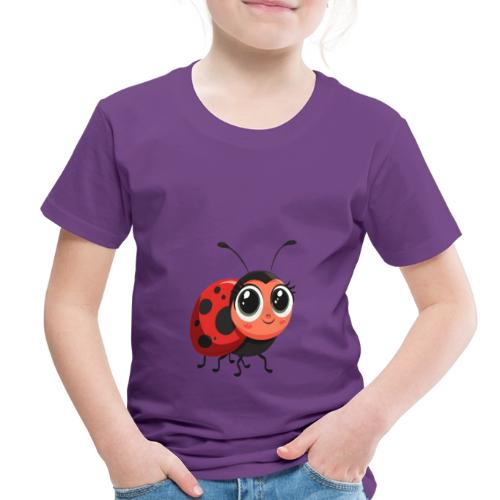 Cute Cartoon Ladybug Full of Joy - Toddler Premium T-Shirt