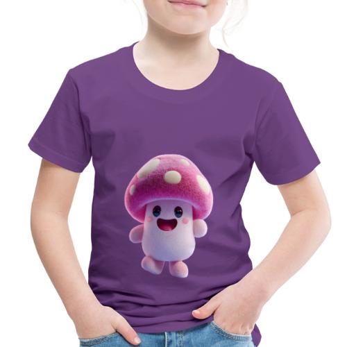 Mushroom: Purple Forest Friend - Toddler Premium T-Shirt