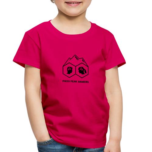Pikes Peak Gamers Logo (Transparent Black) - Toddler Premium T-Shirt
