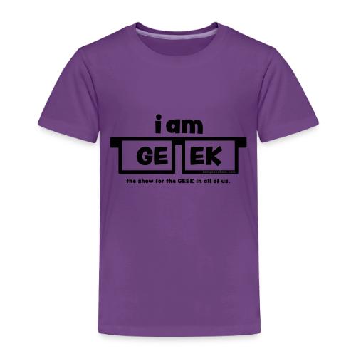 iamGEEK Classic Black - Toddler Premium T-Shirt