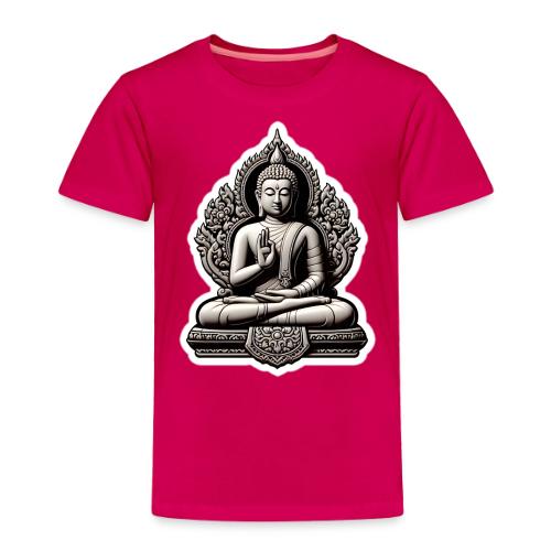 The Buddha Displaying Hand Mudra - Toddler Premium T-Shirt