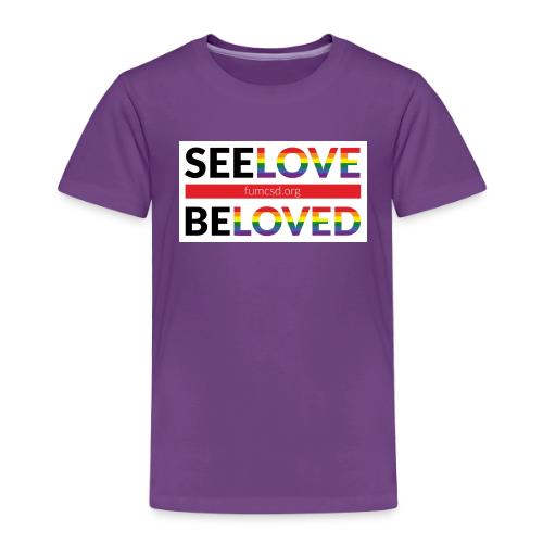 FUMCSD See Love, Be Loved: white design background - Toddler Premium T-Shirt