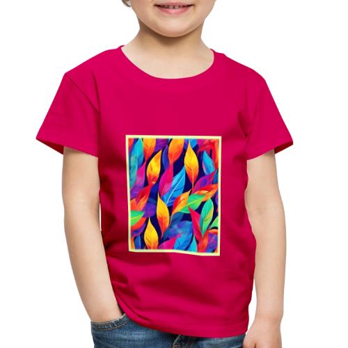 Vibrant Autumn Leaves Abstract Art - Toddler Premium T-Shirt